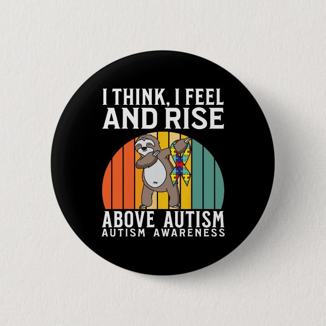 Autismus Krieger Kinder Puzzle Unterstützen Autism Button (Vorderseite)