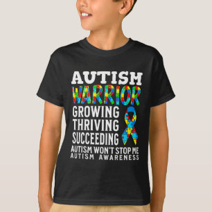 Autismus Krieger Kinder Puzzle Unterstützung Autis T-Shirt