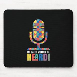 Autismus Lass ihrer Stimme Gehört Autismus Stimm Mousepad