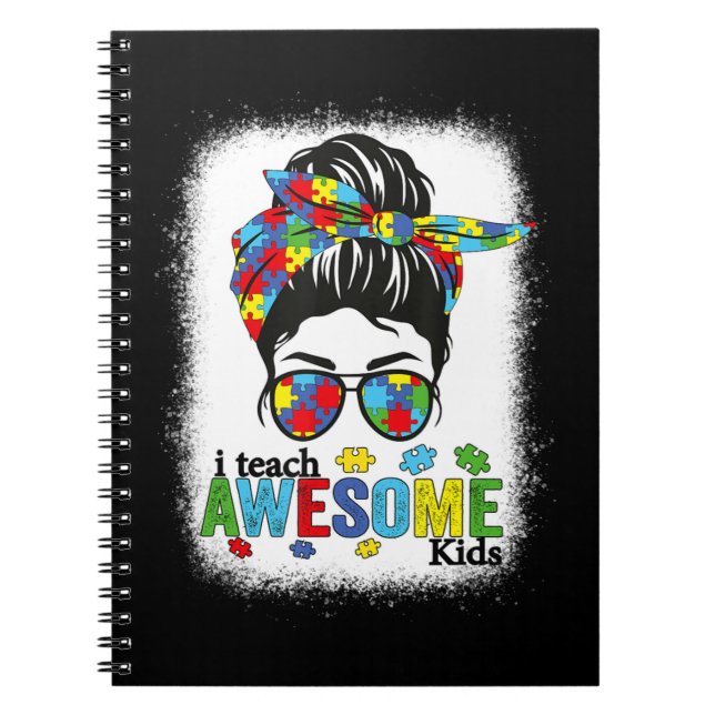 Autismus Lehrer Hemd I Unterrichte Phantastische K Notizblock (Vorderseite)