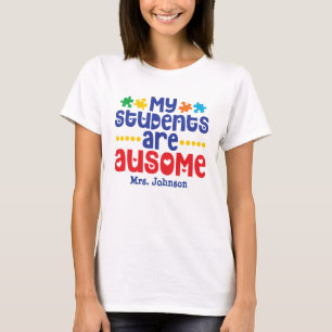 Autismus Lehrer Personalisiert T-Shirt
