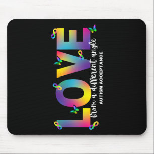 Autismus-Liebe aus einem anderen Angellack Mousepad