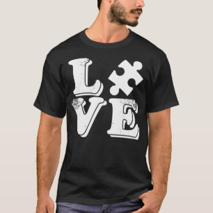 Autismus Liebe Shirt Autismus Bewusstsein Puzzle P