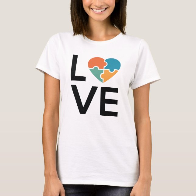 Autismus-Liebe T-Shirt (Vorderseite)