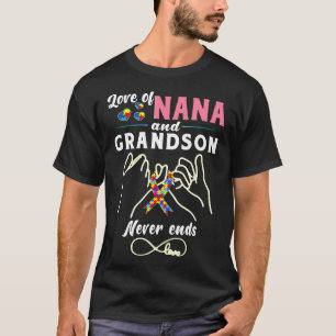 Autismus-Liebe von Nana und Enkel endet nie Liebe  T-Shirt