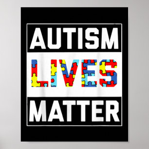 Autismus Live Autismus Bewusstsein T Shirt Poster