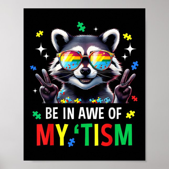 Autismus lustig sein in Awe meines Tismus Meme Aut Poster (Vorne)