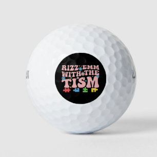 Autismus Lustiger Rizz Em Mit Dem Tism Meme Autist Golfball