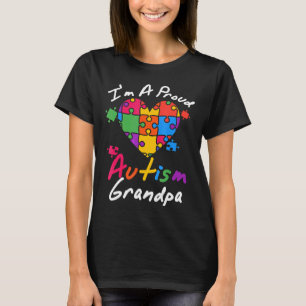 Autismus-Lustiges Autismus-Opa-Bewusstseinsgeschen T-Shirt