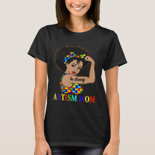 Autismus-Mama Afro Mutter Schwarze Frauen Puzzle-S T-Shirt