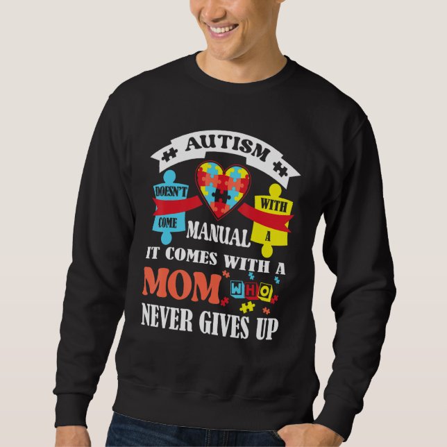 Autismus Mama Autismus Bewusstsein Sweatshirt (Vorderseite)