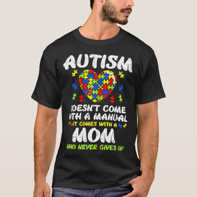 Autismus Mama Autismus Dose nicht mit einem Handbu T-Shirt (Vorderseite)