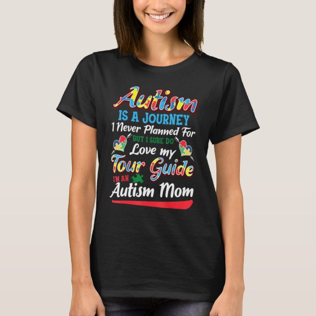 Autismus Mama Autismus Sensibilisierung Mama Autis T-Shirt (Vorderseite)