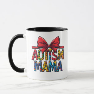 Autismus Mama Bow Coquette Mama Autismus Bewusstse Tasse