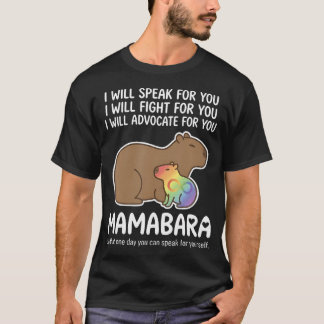 Autismus-Mama Capybara Mamabara Neurodiversität T-Shirt