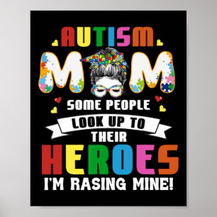 Autismus Mama einige Leute schauen auf Helden, die Poster