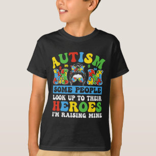 Autismus Mama einige Leute schauen auf Helden, die T-Shirt
