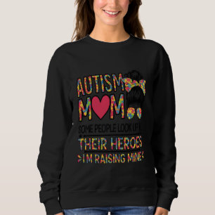 Autismus-Mama erzieht Helden Groovy unordentlicher Sweatshirt