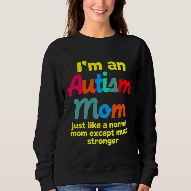 Autismus Mama Gott Autistische Bewusstseinsfamilie Sweatshirt (Vorderseite)