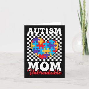 Autismus Mama Herz Puzzle Mutter Sohn Autismus Karte