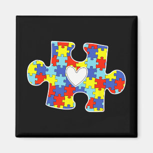 Autismus Mama Herzrasen Puzzle Piece Autismus Sens Magnet