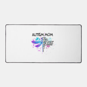Autismus Mama I Bin The Storm Shirt, Dragonfly Shi Schreibtischunterlage