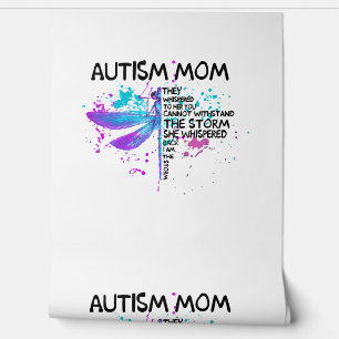Autismus Mama I Bin The Storm Shirt, Dragonfly Shi Tapete