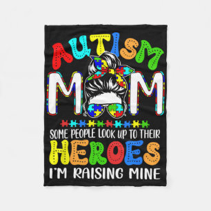 Autismus Mama Ich bin die Aufstachelung meines Hel Fleecedecke