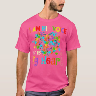 Autismus Mama Ich bin seine Stimme, er ist mein He T-Shirt