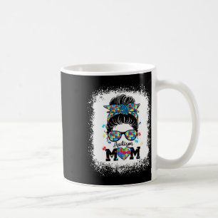 Autismus Mama Life Messy Bun Sungles Bandana Mütte Kaffeetasse