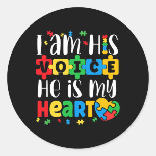 Autismus Mama Mama Autistic Autismus Awareness Mon Runder Aufkleber