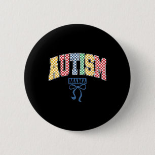 Autismus Mama Mama Coquette Bow Autismus Bewusstse Button