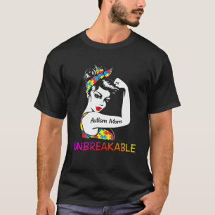 Autismus-Mama Messi Hintern Mama Leben Stolz Autis T-Shirt