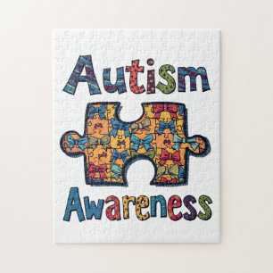 Autismus Mama Puzzle Piece Coquette Bow Ribbon Aut
