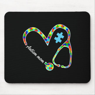 Autismus Mama Puzzle Stethoscope Nurse Autismus Aw Mousepad