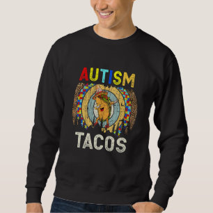 Autismus Mama Retro T-Shirt Taco Vintag Tacos Dien Sweatshirt