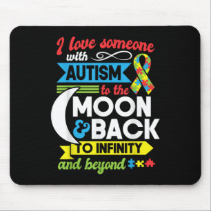 Autismus Mama Schwester Oma I Liebe jemand mit Aut Mousepad