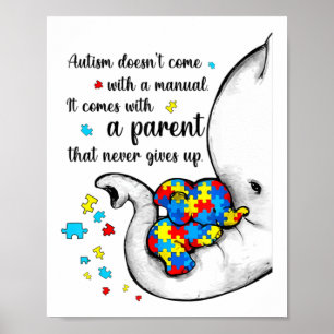 Autismus Mama Shirt Autismus Shirts Mama Poster