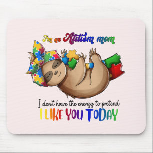Autismus-Mama - Sloth Mousepad