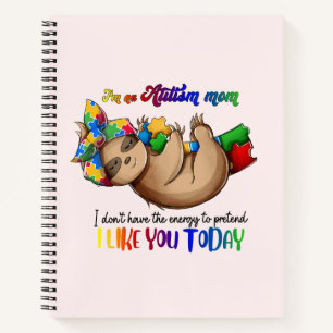 Autismus-Mama - Sloth Notizbuch