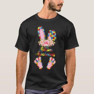 Autismus-Mama Süßes Kaninchen Frohe Ostern & Autis T-Shirt