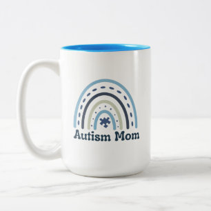 Autismus Mama Tasse, 15 oz Zweifarbige Tasse