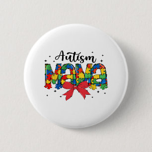 Autismus Mama - Unterstützung von Puzzle-Mama Button
