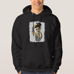 Autismus Mama Unzerbrechlich Rosie The Riveter Str Hoodie