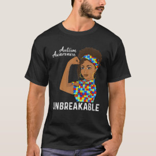 Autismus Mama Unzerbrechlich Schwarze Frauen Autis T-Shirt