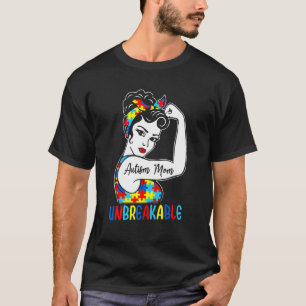 Autismus-Mama unzerbrechlich T- Autismus-Bewusstse T-Shirt