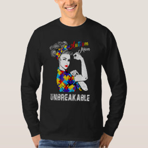 Autismus-Mama unzerbrechlich T- Autismus-Bewusstse T-Shirt