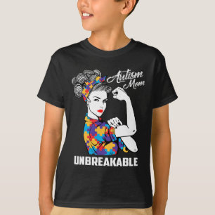 Autismus-Mama Unzerbrechliche Autismus-Bewusstsein T-Shirt