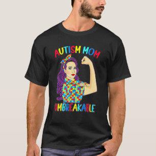 Autismus-Mama Unzerbrechliches Autismus-Bewusstsei T-Shirt