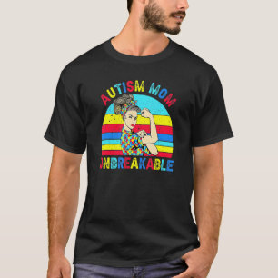 Autismus-Mama Unzerbrechliches Autismus-Bewusstsei T-Shirt